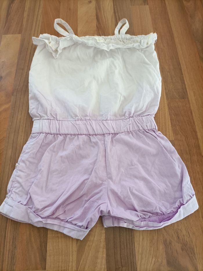 Combi short violet blanc fleur 2 ans orchestra - photo numéro 6