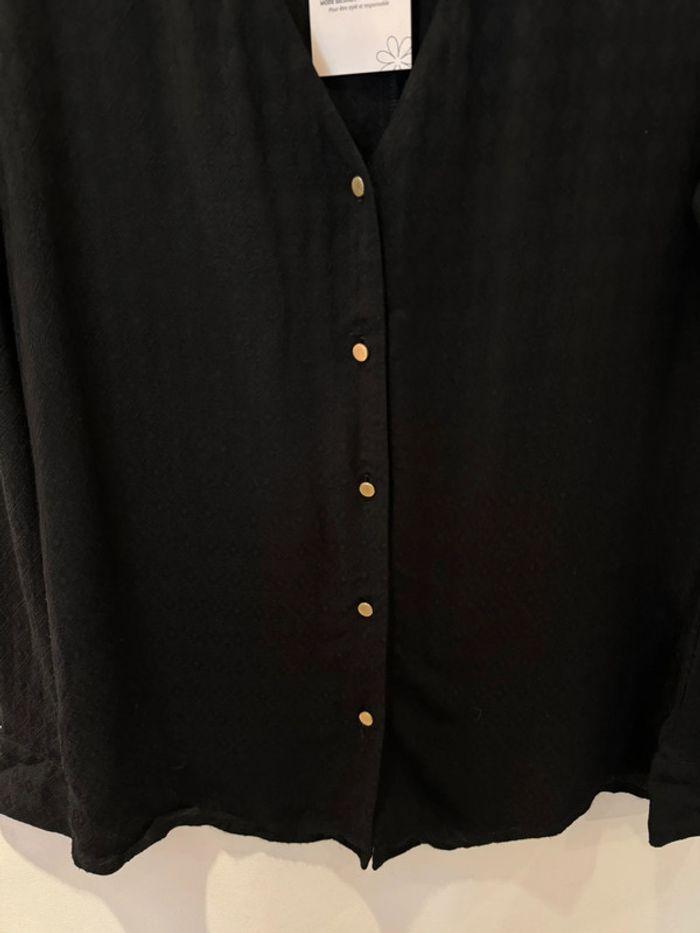 Chemise Sézane noire détails Taille 36 - photo numéro 5