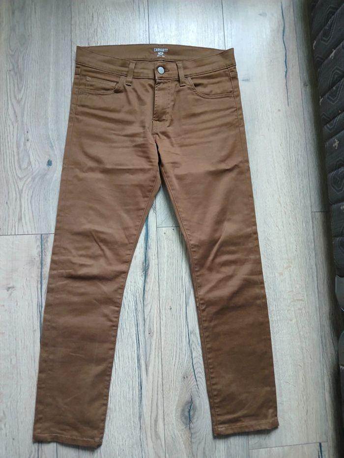 Jean chino carhartt wip 29x32 marron - photo numéro 4