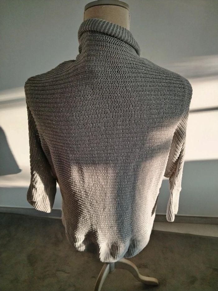 Gilet gris en maille taille S - photo numéro 3