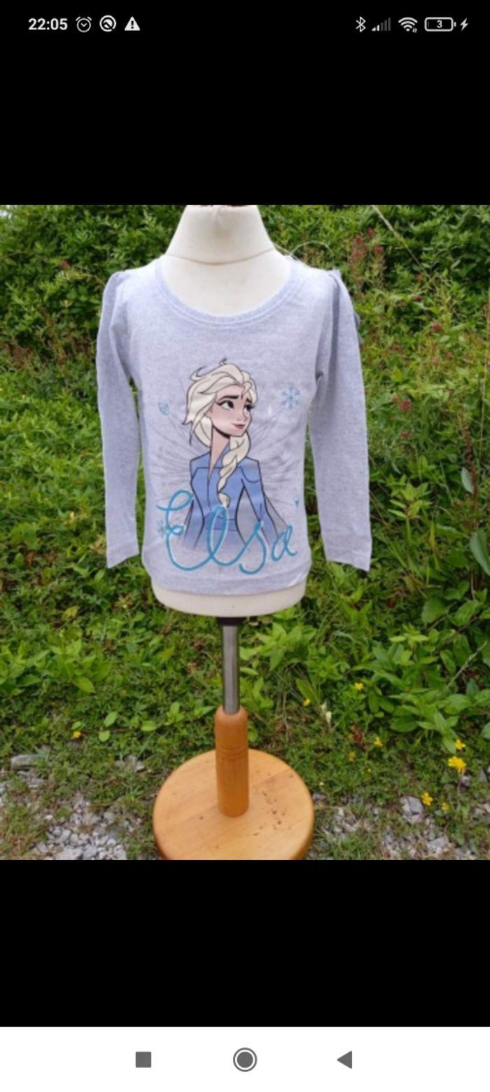 T shirt reine des neiges 2 ans