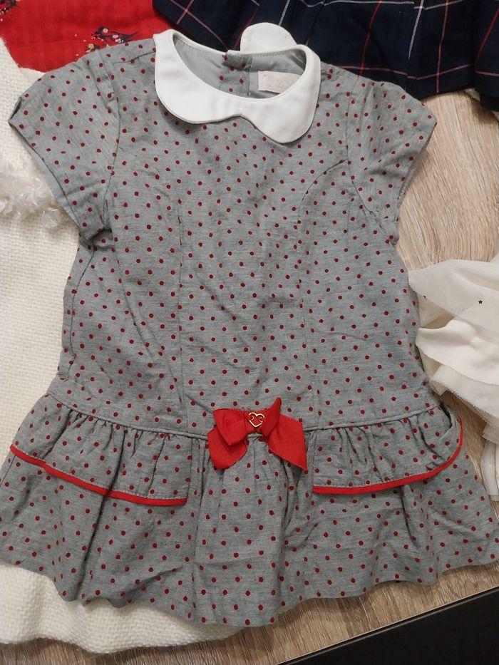 Lot vêtements 12 mois fille 8 pièces, robe Petit Bateau,  Jacadi - photo numéro 2