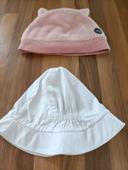 Lot chapeaux de soleil + 1 bonnet 12/18 mois