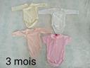 Lot 7 bodies taille 3 mois