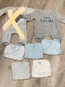 Lot naissance  1 pyjama 5 bodys