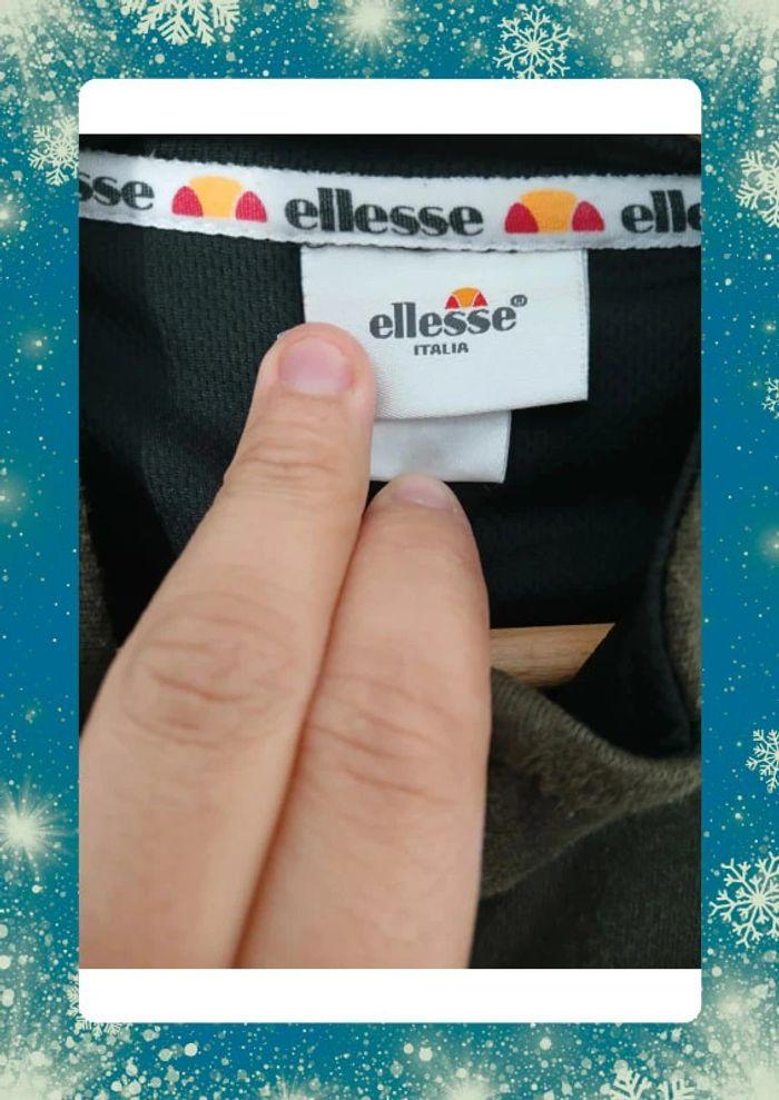 Gilet zippé ellesse S kaki et noir - photo numéro 3