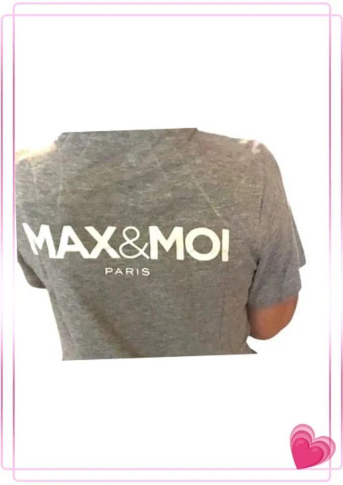 Tee shirt Max&moi gris neuf t.s - photo numéro 1