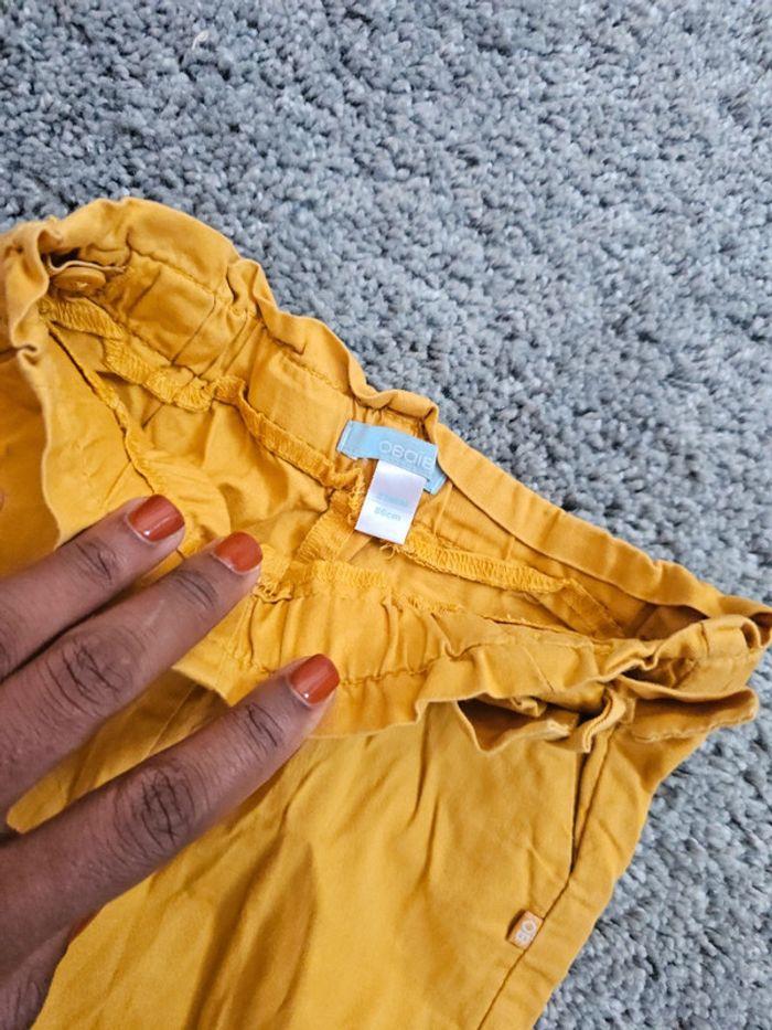 Pantalon fille  jaune Obaibi 23 mois - photo numéro 2