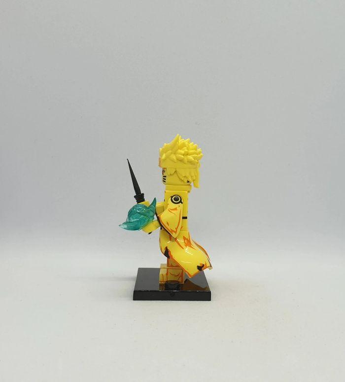 🥷 Figurine Naruto Shippûden - Naruto Uzumaki Mode Chakra de Kyûbi - (Style Lego) 🥷 - photo numéro 2