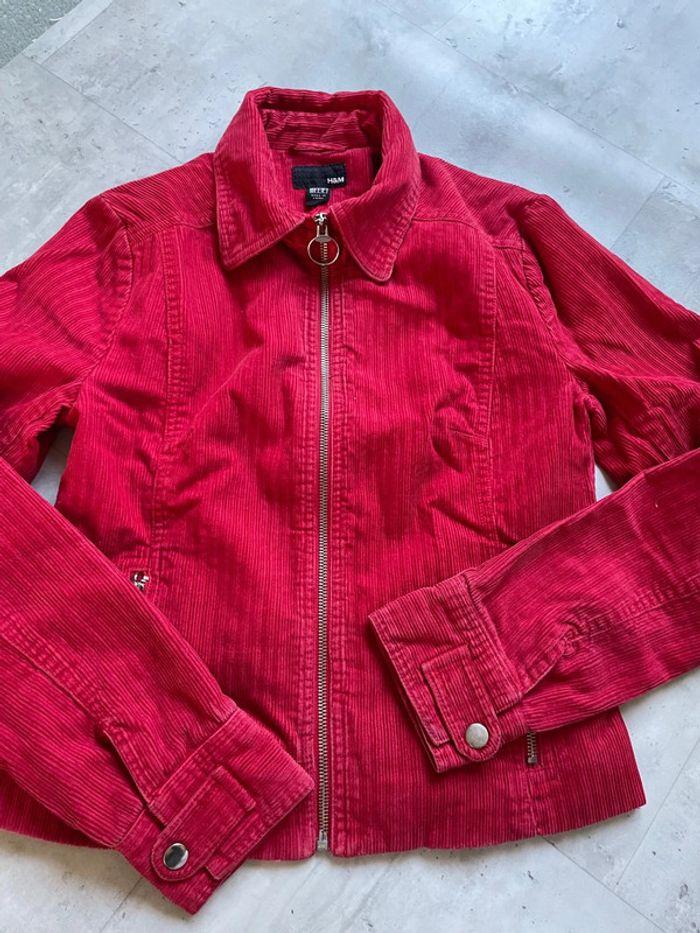 Blouson/ Veste rouge mi-saison - photo numéro 1