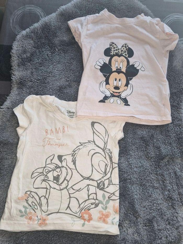 Lot de 2 t-shirt disney - photo numéro 1