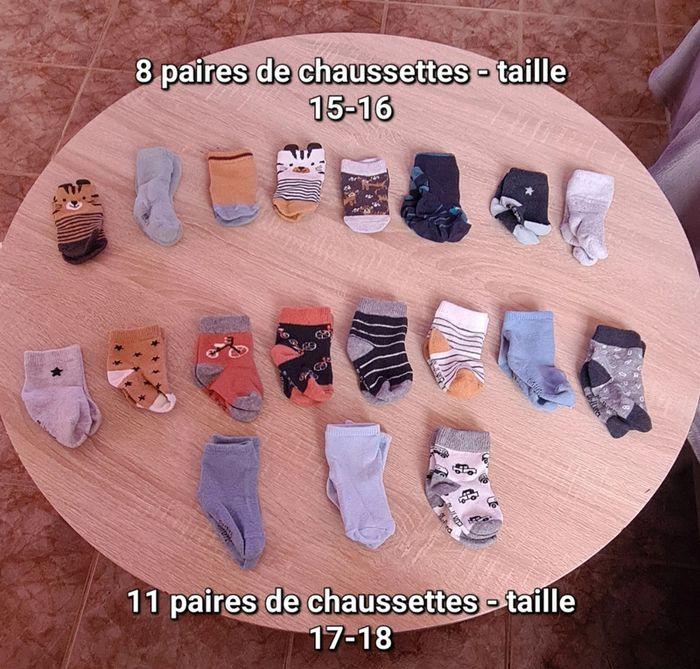 Lot de paires de chaussettes bébé garçon