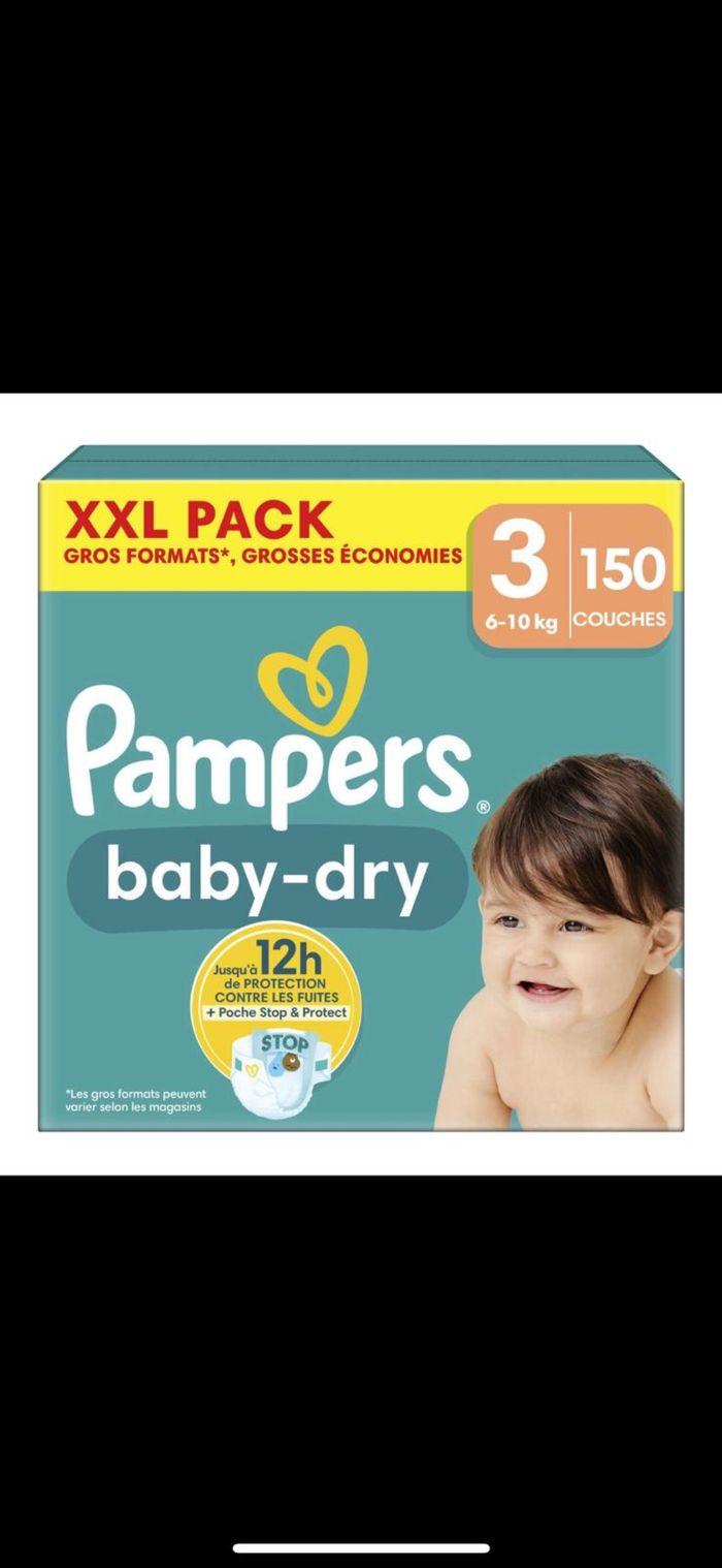 1 paquet de couches Pampers taille 3