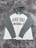 👕 Sweat à capuche Veste University Rare Vintage y2k 90s 2000s Harvard University Blanc Taille XL 👕