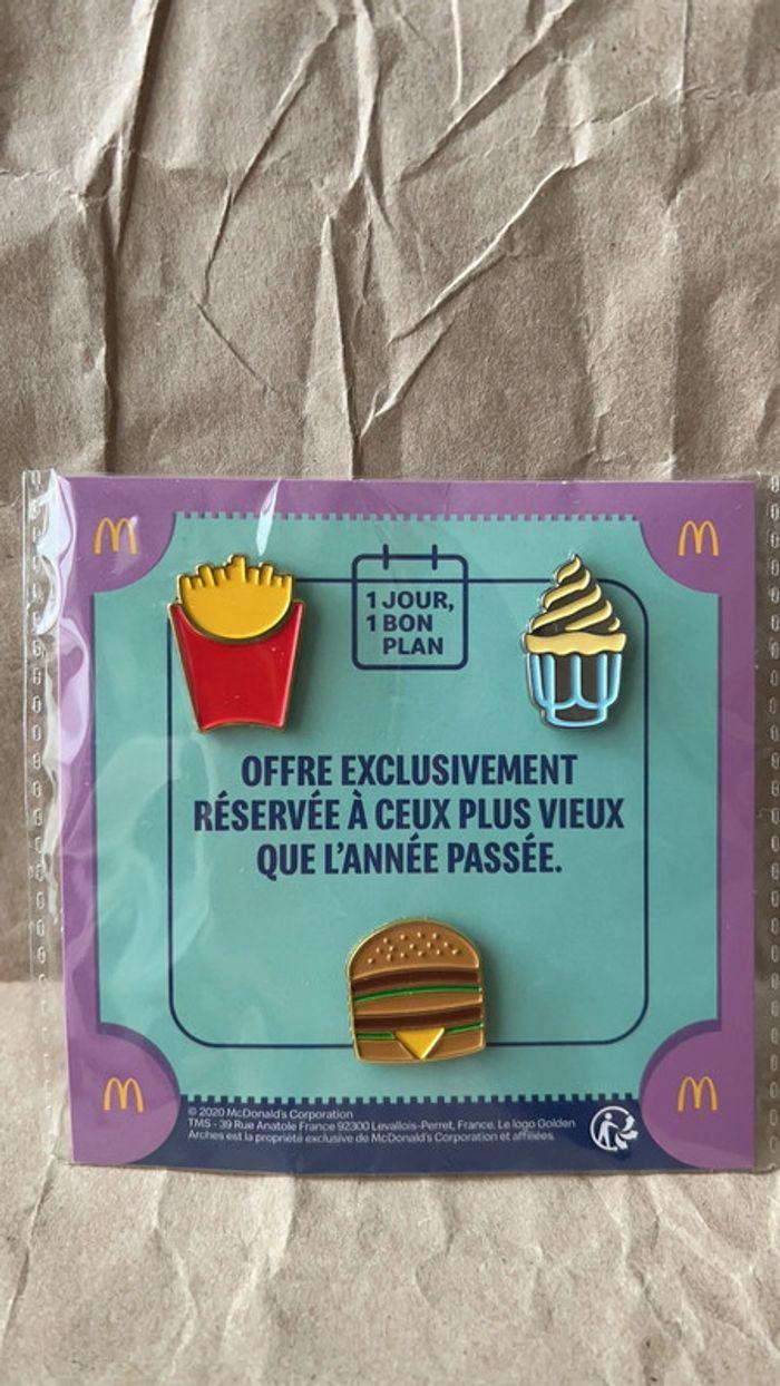 Mac Donald’s 2020 - 3 pins de collection 1 jour 1 bon plan - photo numéro 1