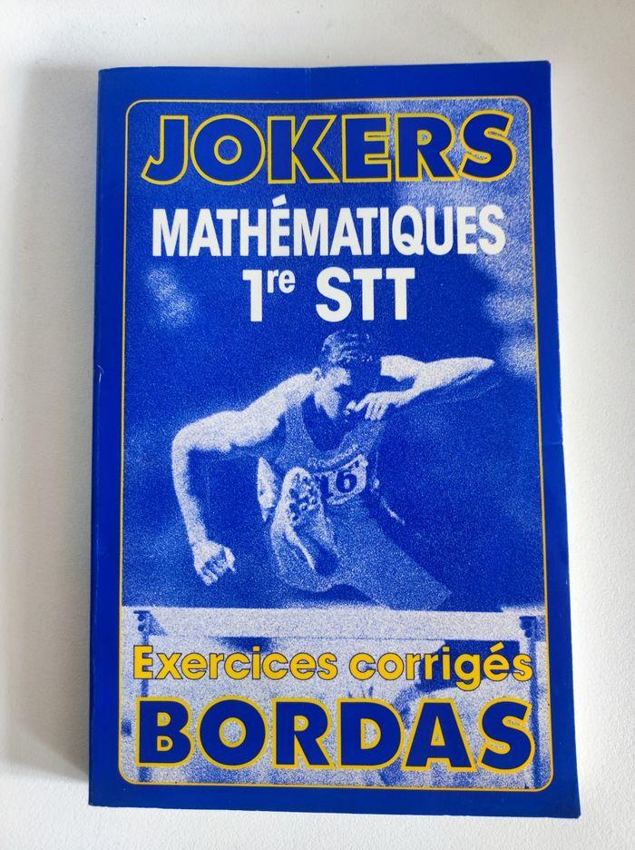 Livre jokers maths 1ère STT Bordas - photo numéro 1