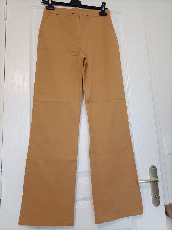 Pantalon flare Camel tex 38 - photo numéro 2