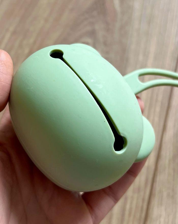 Boîte à tétine en silicone sans BPA (vert olive) - Airfish - photo numéro 5