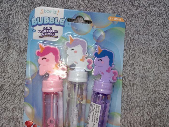 Lot de 3 souffleurs à bulles licorne - photo numéro 2