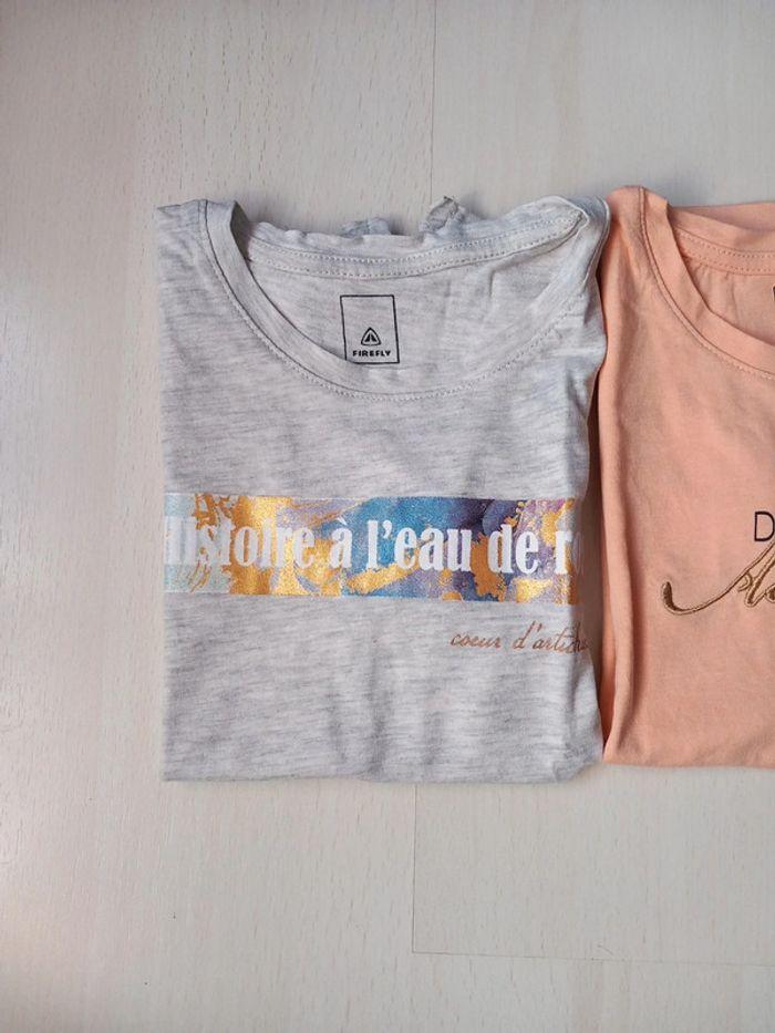 Lot 2 tee shirts fille Firely 8 ans - photo numéro 2