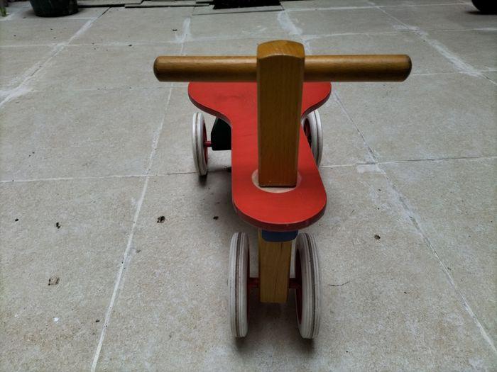 Porteur Tricycle vintage en bois - photo numéro 4