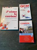 Lot de 3 livres pour apprendre le coréen