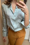 Jolie blouse mango bleu ciel