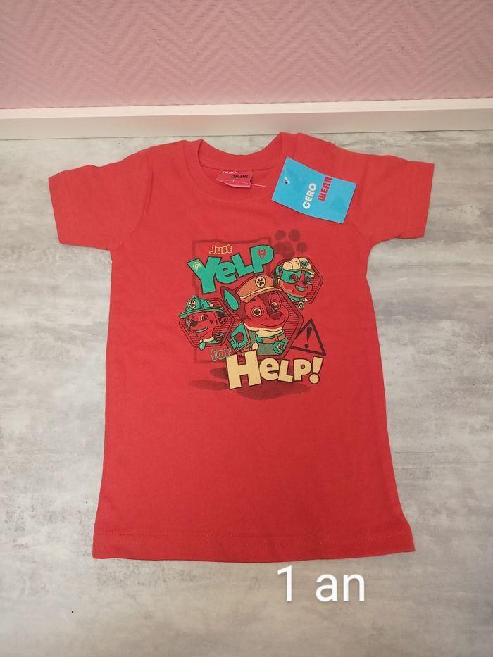 1 an t-shirt maillot Pat patrouille paw patrol - photo numéro 1