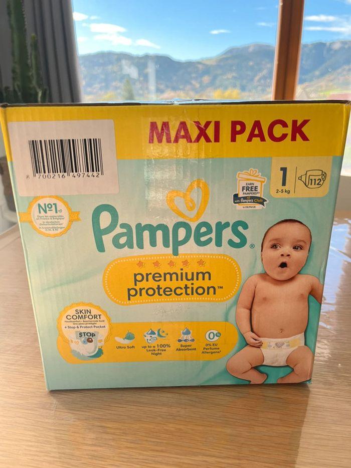 Couches Pampers neuves Maxi pack Premium protection taille 1 de 2 à 5 kg - photo numéro 2