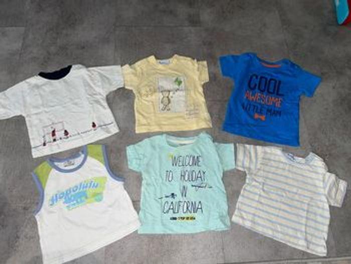 Lot de 6 t-shirt bébé garçon - photo numéro 1