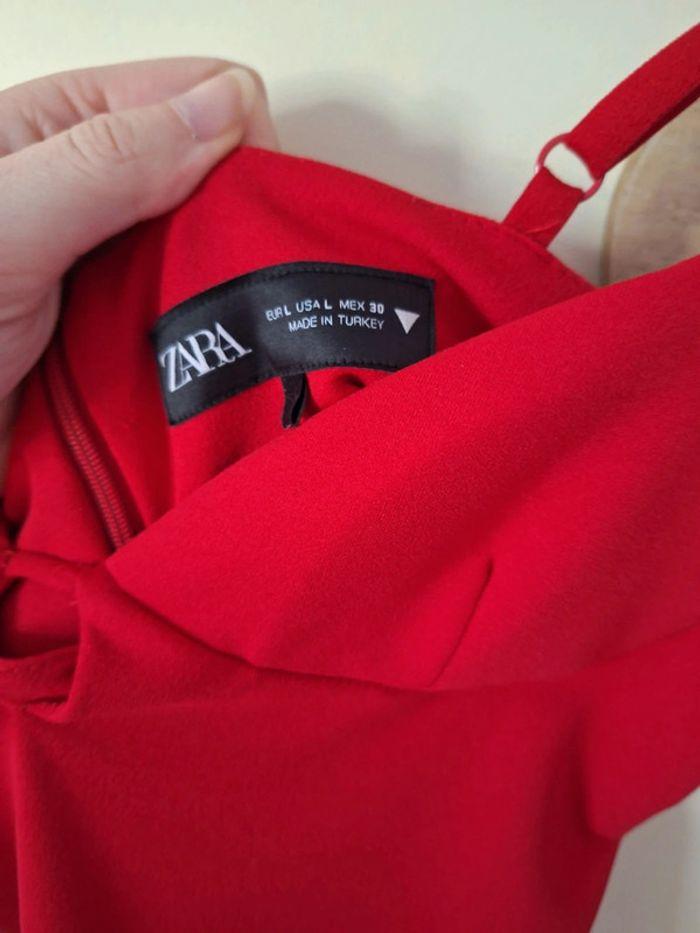 Robe rouge zara - photo numéro 2