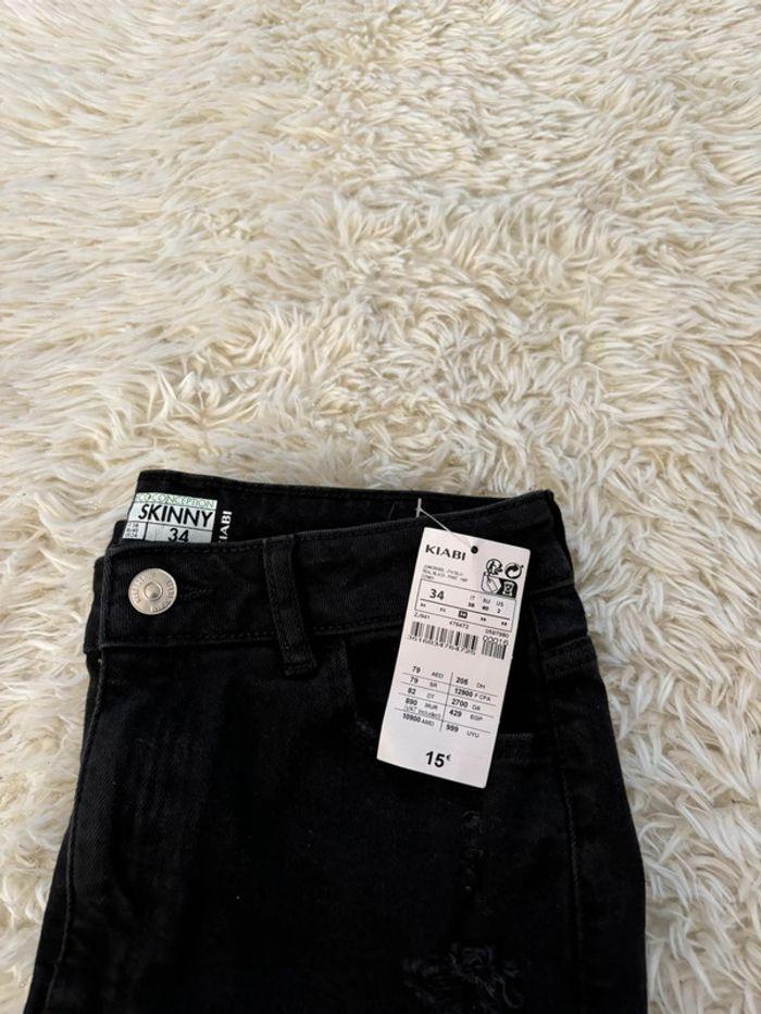 Superbe jeans skinny taille haute taille 34 neuf - photo numéro 4