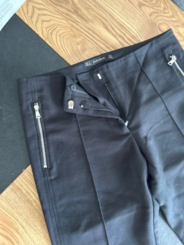 Zara pantalon cigarette noir taille 36 - photo numéro 2