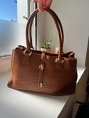 Sac en cuir marron