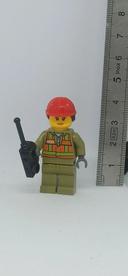 Femme employée de train lego