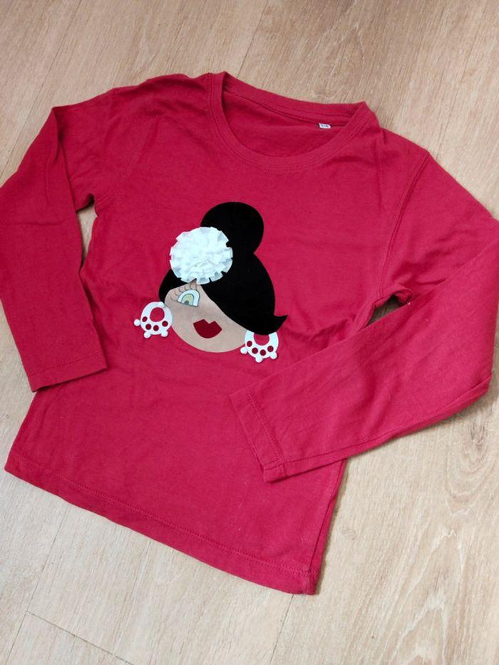 Camiseta Flamenca 💃🏻 5-6 años - photo numéro 1