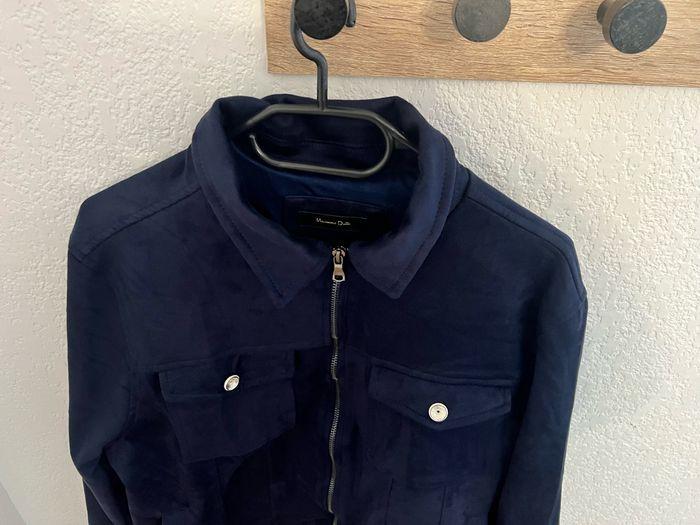 Veste Massimo Dutti en cuir effet daim neuve - photo numéro 4