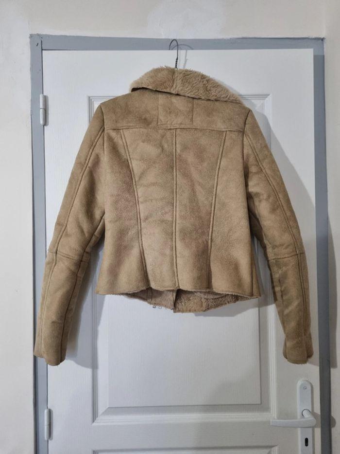 Veste aviateur beige - photo numéro 4