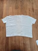 Lot de 2 t-shirts blancs 4/5ans