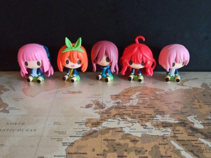 Lot 5 Mini Figurines The Quintessential Quintuplets Anime Manga - photo numéro 1