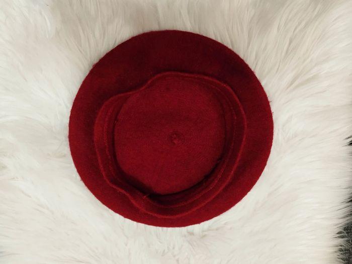 Chapeau : Béret bordeaux fin femme avec broche fantaisie 💗 - photo numéro 18