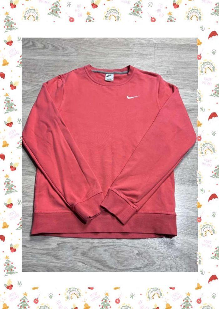 👕 Sweat à capuche Nike logo brodé Rose Taille S 👕 - photo numéro 1