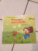 Livre frayeur dans la forêt, histoire courte, du soir, enfant, peur