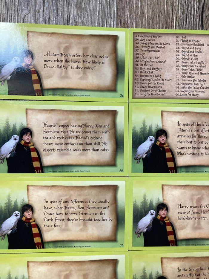 Lot de 12 cartes Harry Potter a l’école des sorciers Wizards 2001 - photo numéro 10