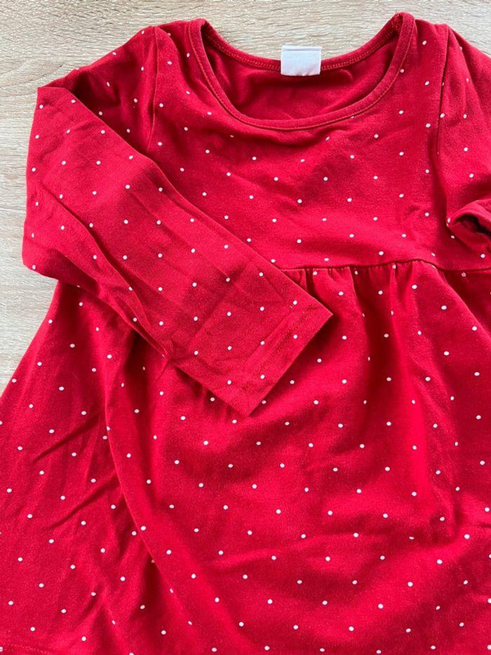 Jolie robe rouge à pois H&M 18 mois TBE - photo numéro 3