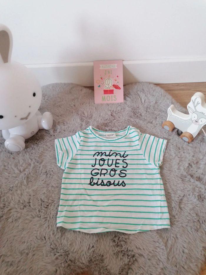 T shirt a rayures bébé garçon 🐻 - photo numéro 2