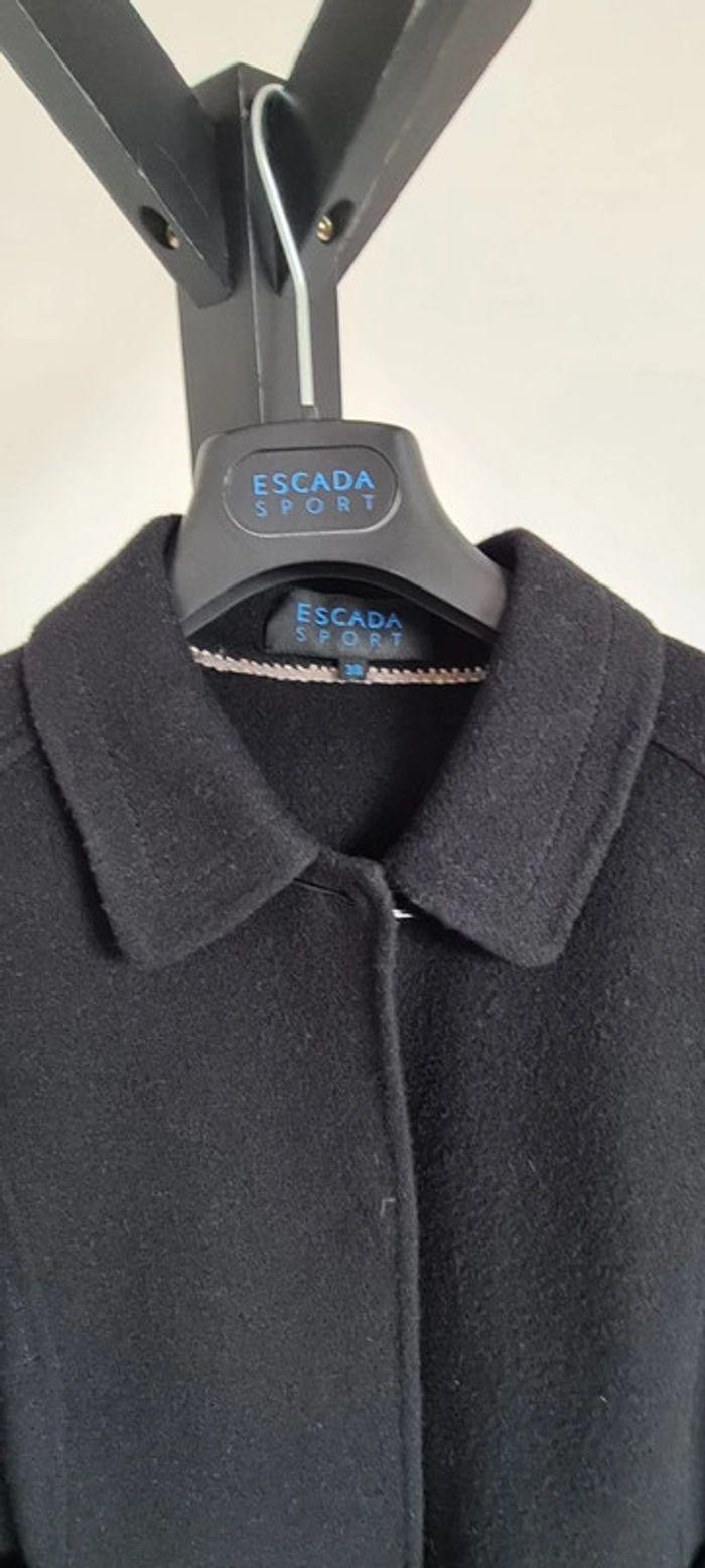 Manteau Escada Sport noir Laine et Cashmere - photo numéro 7