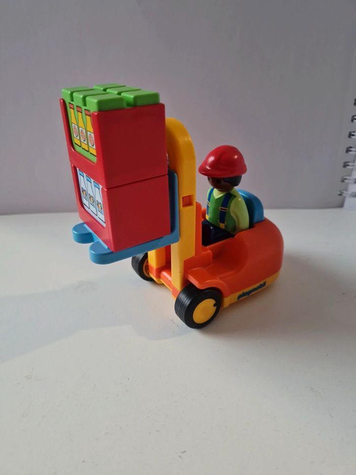 Playmobil 1 2 3 chariot élévateur - photo numéro 2