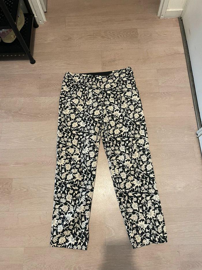 Pantalon noir et blanc Promod taille 44 - photo numéro 1