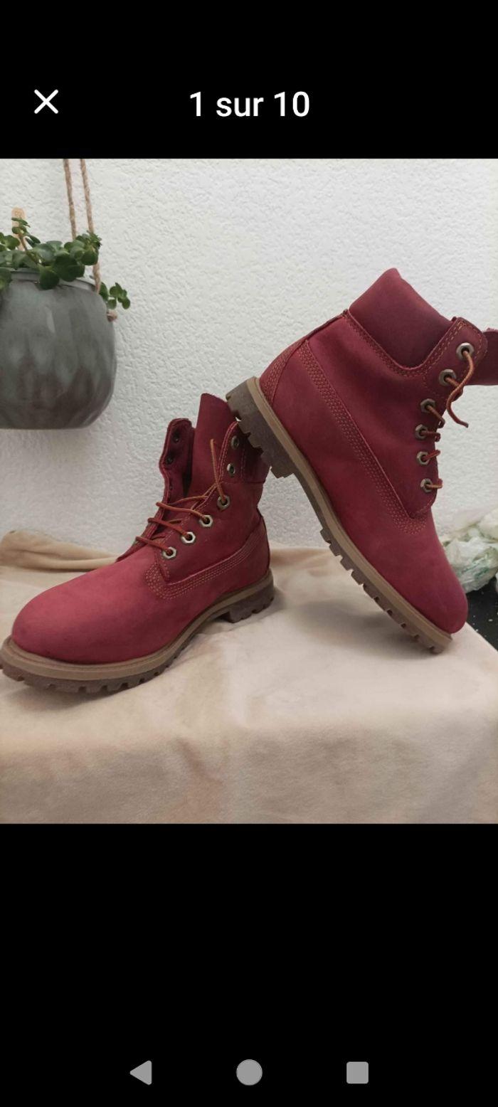 Timberland 6inch framboise 38 - photo numéro 3